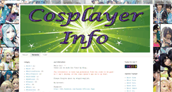 Desktop Screenshot of cosplayerinfo.blogspot.com