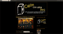 Desktop Screenshot of cajonconalmaperu.blogspot.com