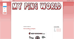 Desktop Screenshot of mypingworld.blogspot.com