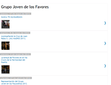 Tablet Screenshot of grupojovenfavores.blogspot.com