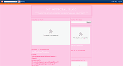 Desktop Screenshot of myofficialblog-pamelagrace.blogspot.com