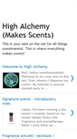 Mobile Screenshot of highalchemy.blogspot.com
