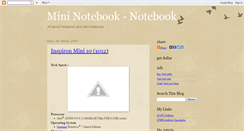 Desktop Screenshot of mininotebook-notebook.blogspot.com