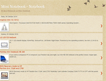 Tablet Screenshot of mininotebook-notebook.blogspot.com