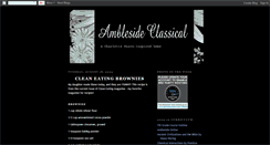 Desktop Screenshot of amblesideclassical.blogspot.com