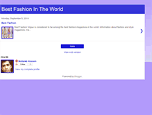 Tablet Screenshot of fashionworldus.blogspot.com