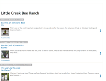 Tablet Screenshot of littlecreekbeeranch.blogspot.com