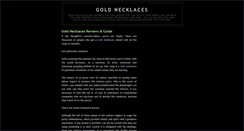 Desktop Screenshot of gold-neck-laces.blogspot.com