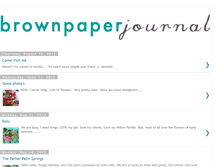 Tablet Screenshot of brownpaperjournal.blogspot.com