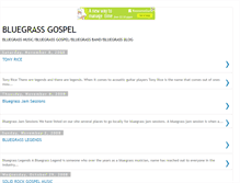 Tablet Screenshot of bluegrass-gospel.blogspot.com