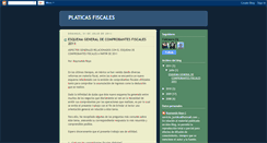 Desktop Screenshot of platicasfiscales.blogspot.com