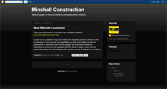 Desktop Screenshot of minshallconstruction.blogspot.com