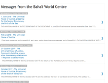 Tablet Screenshot of messagesbahaiworldcentre.blogspot.com