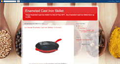 Desktop Screenshot of enameledcastironskilletsale.blogspot.com