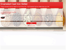 Tablet Screenshot of enameledcastironskilletsale.blogspot.com