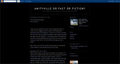 Desktop Screenshot of amityvilletruth.blogspot.com