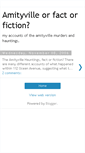 Mobile Screenshot of amityvilletruth.blogspot.com
