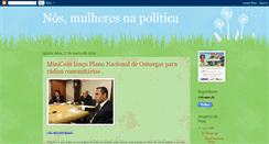 Desktop Screenshot of nos-mulheresnapoltica.blogspot.com