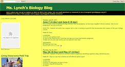 Desktop Screenshot of lynchbiology.blogspot.com