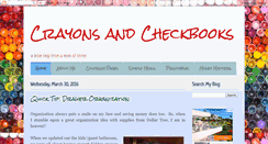 Desktop Screenshot of crayonsandcheckbooks.blogspot.com
