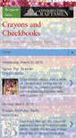 Mobile Screenshot of crayonsandcheckbooks.blogspot.com