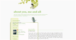 Desktop Screenshot of aboutyoumeandall.blogspot.com