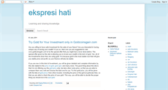 Desktop Screenshot of ekspresihati.blogspot.com