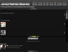 Tablet Screenshot of jovensbatistasmaanaim.blogspot.com