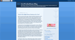 Desktop Screenshot of liveworkathome.blogspot.com
