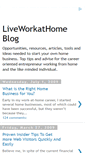 Mobile Screenshot of liveworkathome.blogspot.com