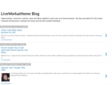 Tablet Screenshot of liveworkathome.blogspot.com