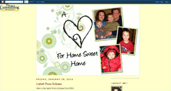 Desktop Screenshot of aheartforhomesweethome.blogspot.com