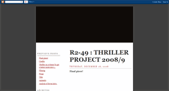 Desktop Screenshot of 49thrillerproject08.blogspot.com