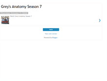 Tablet Screenshot of greysanatomyseason7.blogspot.com