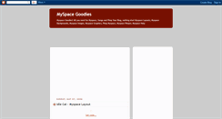 Desktop Screenshot of myspacegoodies.blogspot.com