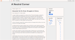 Desktop Screenshot of aneutralcorner.blogspot.com