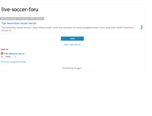 Tablet Screenshot of live-soccer-foru.blogspot.com