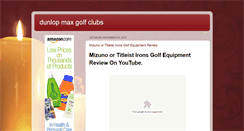 Desktop Screenshot of dunlopmaxgolfclubs.blogspot.com