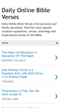 Mobile Screenshot of dailyonlinebibleverses.blogspot.com