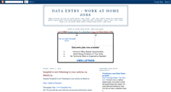 Desktop Screenshot of data-entry-work-at-home-jobs.blogspot.com