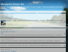 Tablet Screenshot of marylandsdreamact.blogspot.com