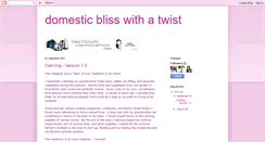 Desktop Screenshot of domesticblisswithatwist.blogspot.com