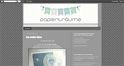 Desktop Screenshot of bellas-papiertraeume.blogspot.com