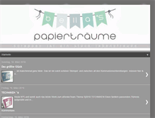 Tablet Screenshot of bellas-papiertraeume.blogspot.com