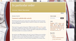 Desktop Screenshot of inparticularorder.blogspot.com