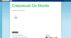 Desktop Screenshot of crepusculodomundo.blogspot.com