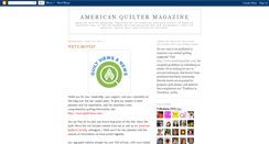 Desktop Screenshot of americanquiltermagazine.blogspot.com