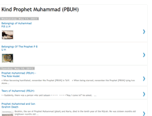 Tablet Screenshot of kind-prophet-muhammad.blogspot.com