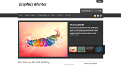 Desktop Screenshot of graphicsmantra.blogspot.com