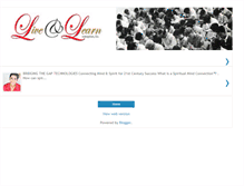 Tablet Screenshot of liveandlearnllc.blogspot.com
